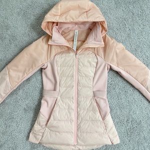 Lululemon Down for It All Jacket ~ Pink Mist ~ Size 2